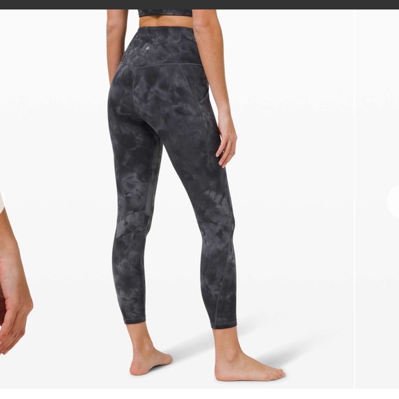 Lululemon align high rise pant with pockets 25” size 0 EUC diamond dye graphite - Picture 1 of 10
